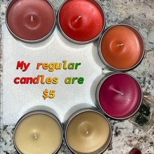 Homemade candles